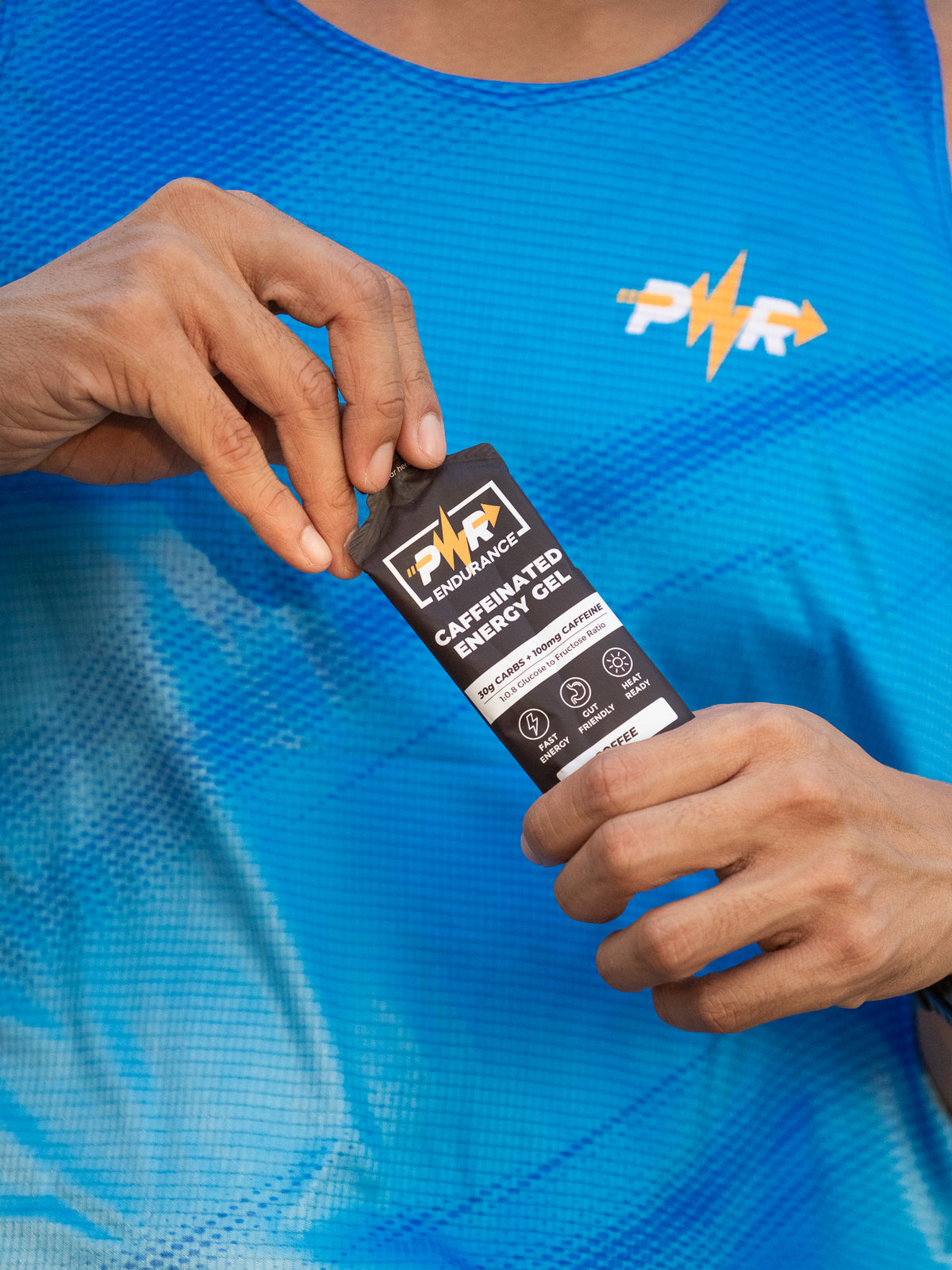 PWR Caffeinated Energy Gel | Fuel for Running & Cycling
