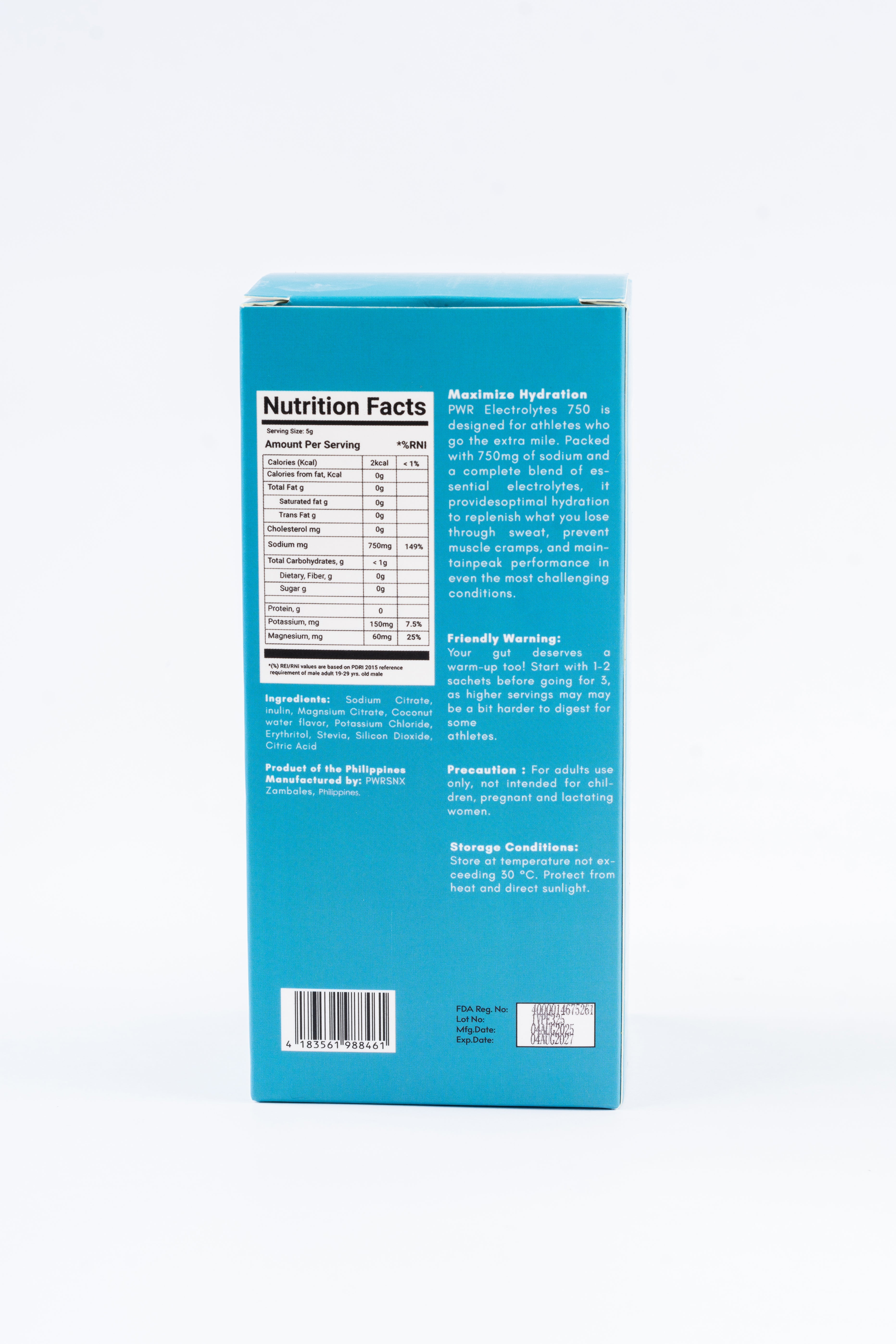 PWR Electrolytes 750 (20 sachets) – Maximum Hydration
