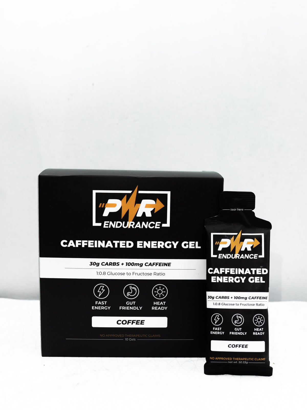 PWR Caffeinated Energy Gel | Fuel for Running & Cycling