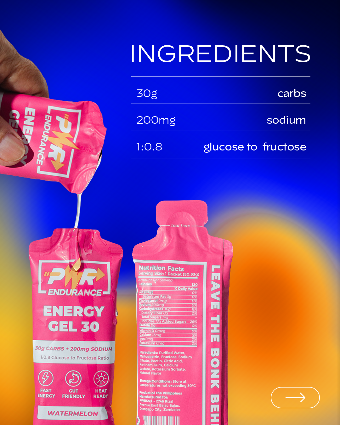 PWR Energy Gel 30