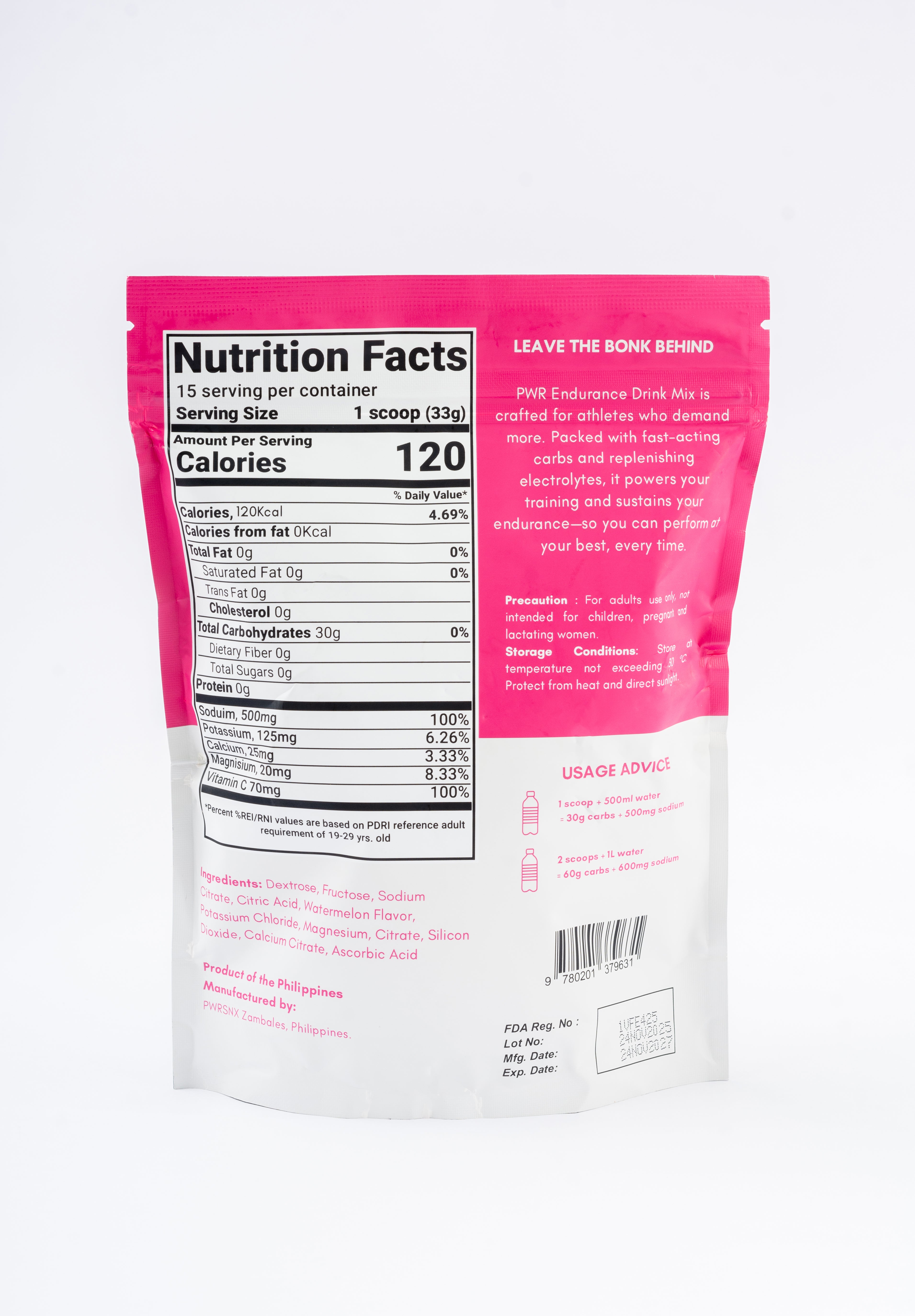 PWR Carbs & Electrolytes Mix - Simple, Effective, Science-Backed